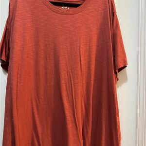 Everyday Crew Neck T-Shirt - Rust